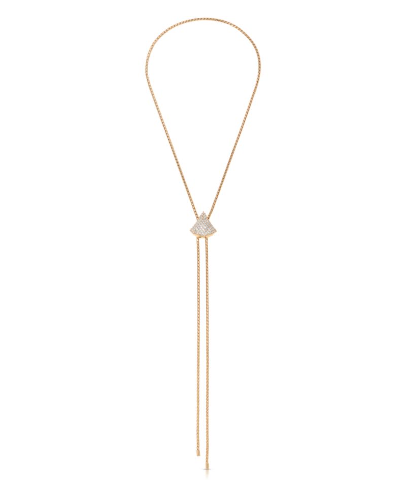Pave Shine Bolo Necklace