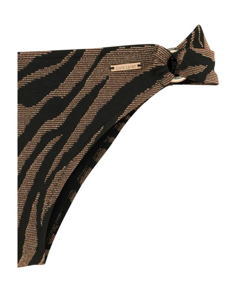 Women's Animal Print O-Ring Bikini - Low-Rise Swim Bottom