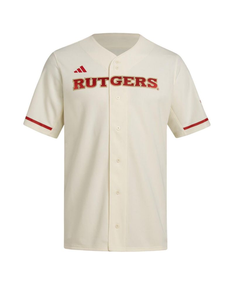 Men's Cream Rutgers Scarlet Knights Replica Baseball Jersey