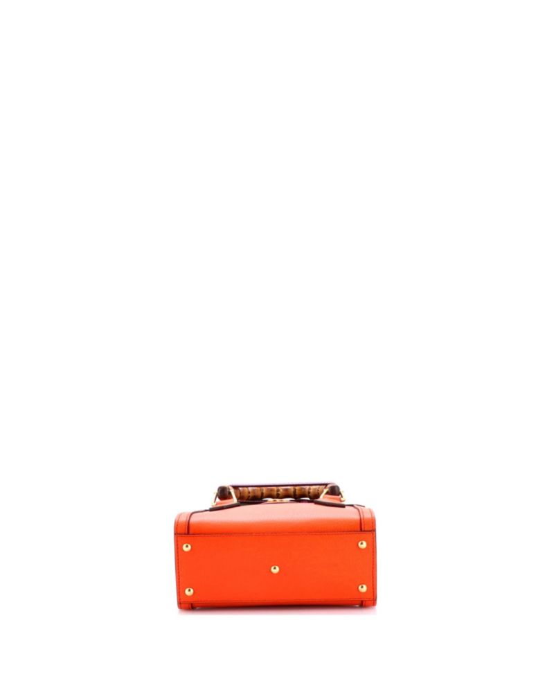 Mini Diana NM Bamboo Handle Tote Leather