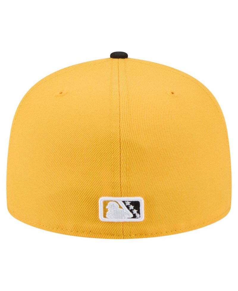 Men's Yellow/Black Bradenton Marauders Authentic Collection 59FIFTY Fitted Hat