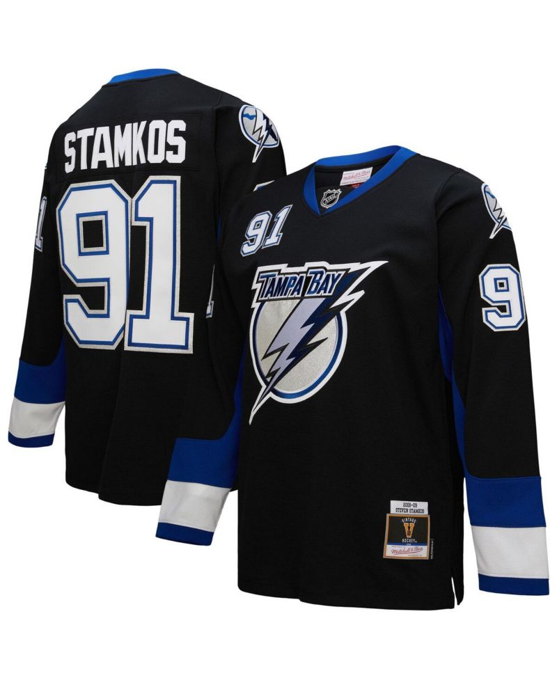 Men's Steven Stamkos Black Tampa Bay Lightning 2008-09 Power Play Jersey