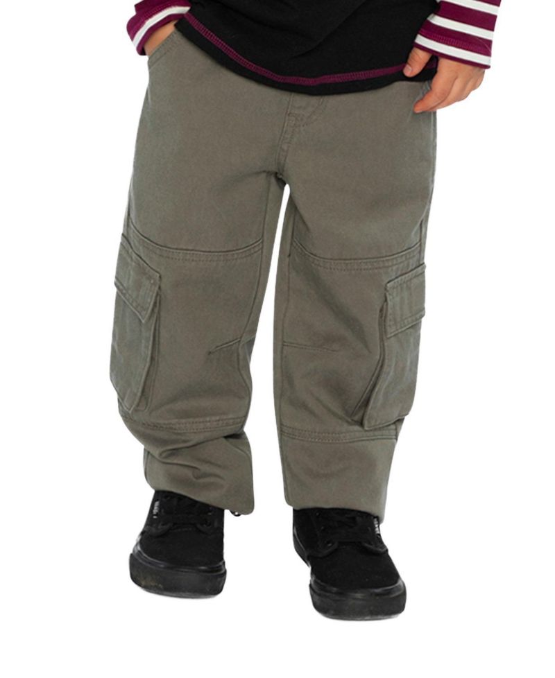 Little Boys Twill Pants with Cargo Pockets