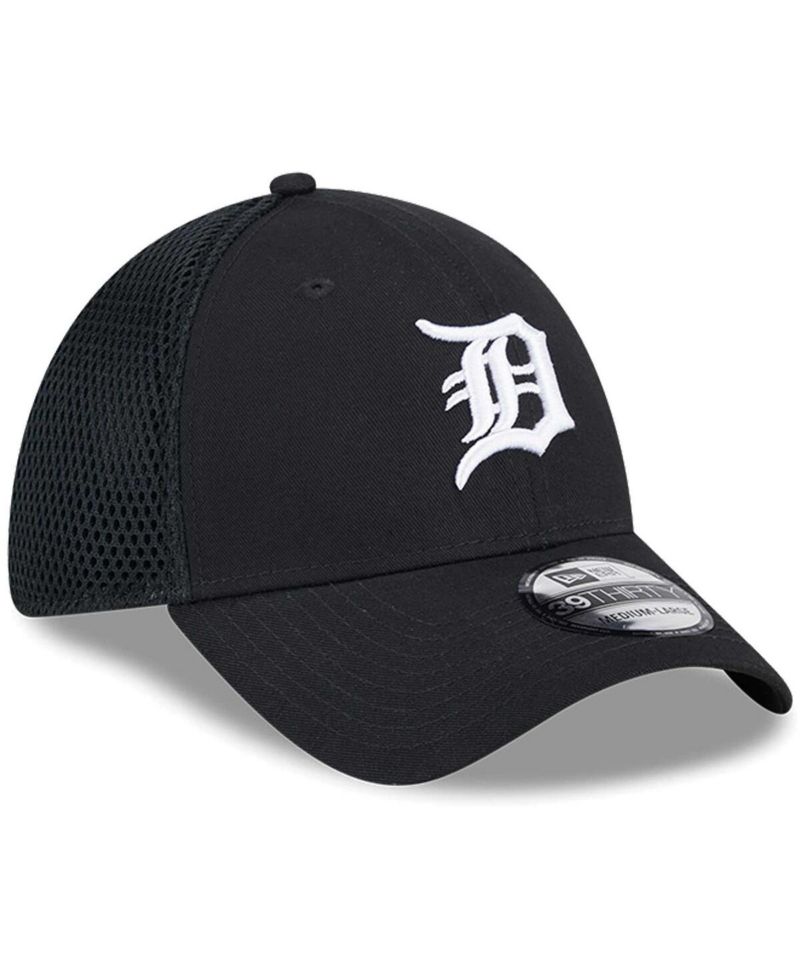Men's Detroit Tigers Evergreen Black White Neo 39Thirty Flex Hat