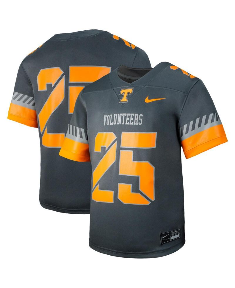 Big Boys and Girls 25 Anthracite Tennessee Volunteers Untouchable Replica Game Jersey