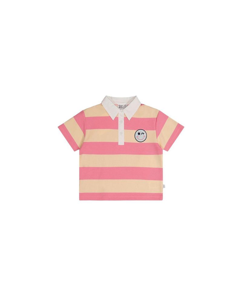 Little and Big Girl 6 - 14 Polo Top Stripes