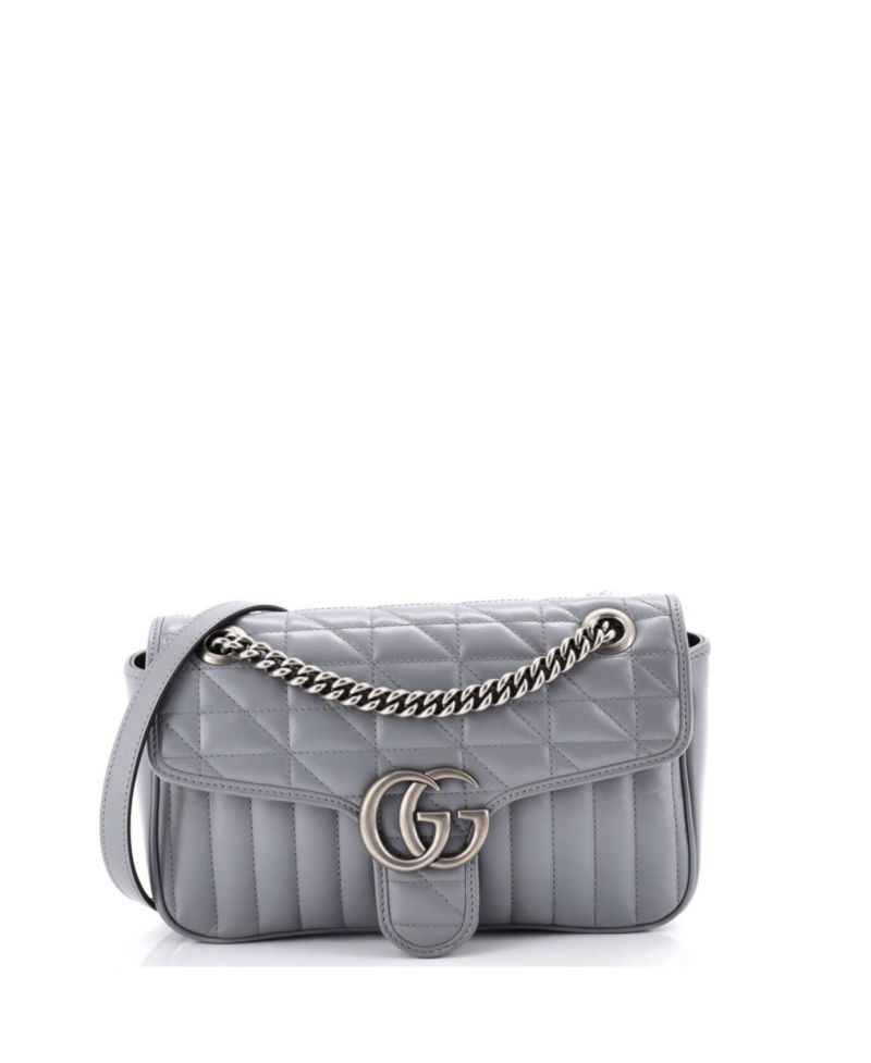 Small GG Marmont Flap Bag Mixed Matelasse Leather