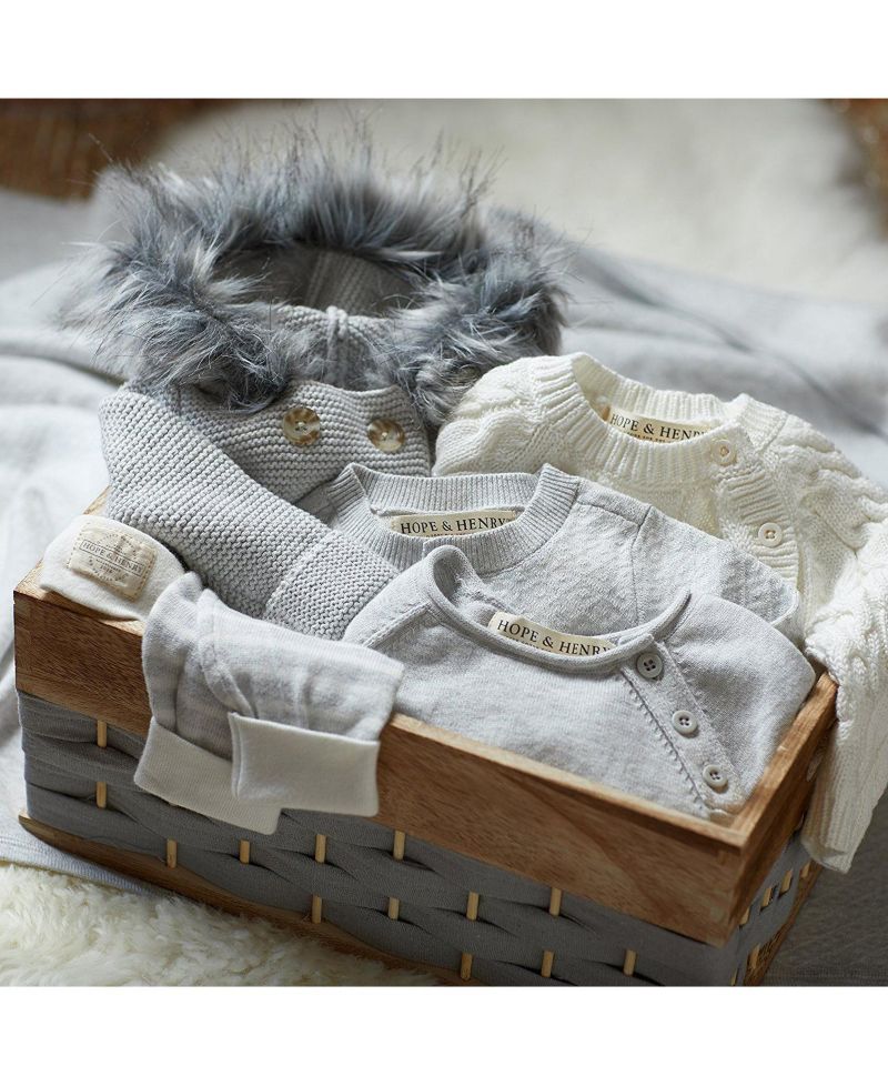 Baby Girls Hope and Henry Jacquard Sweater Romper