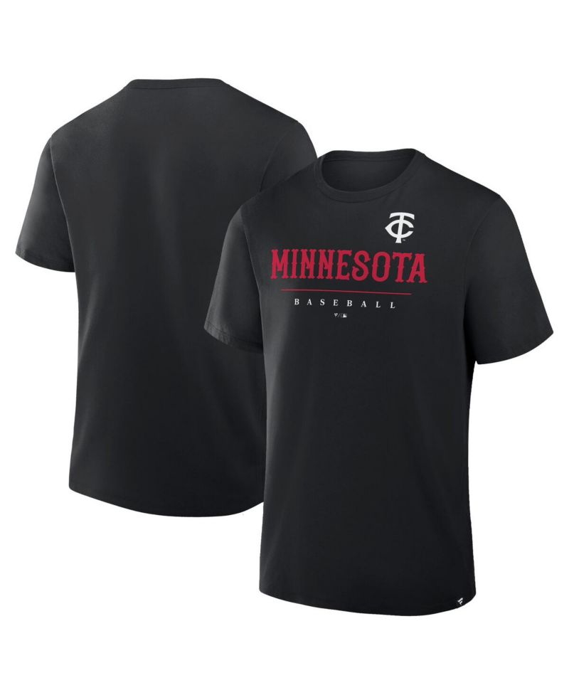 Men's Black Minnesota Twins Color Pop Legacy Clubhouse T-Shirt