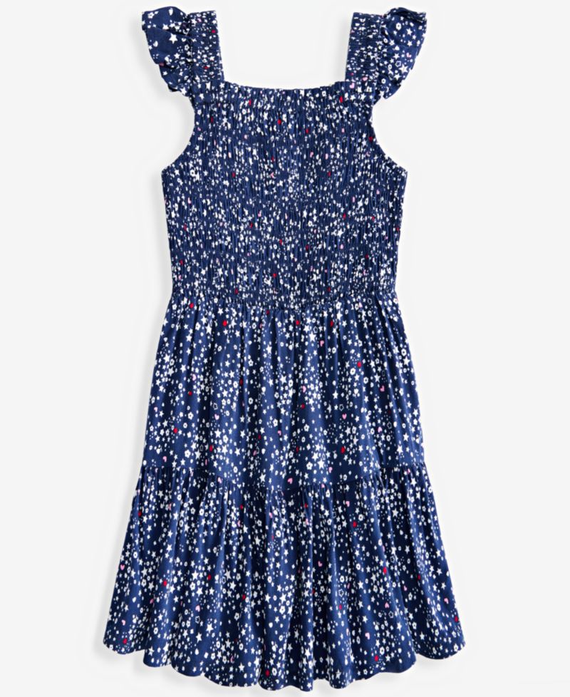 Toddler Girls' 12M-5T Ditsy-Print Dress