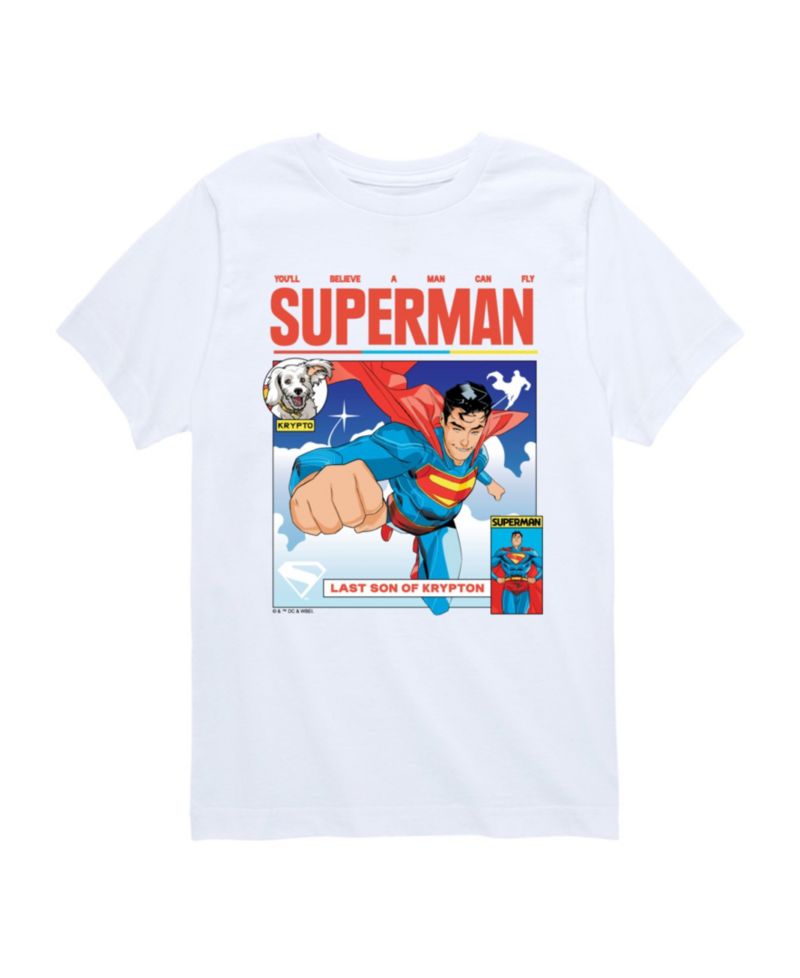 Big Boys Superman Comic Graphic T-Shirt