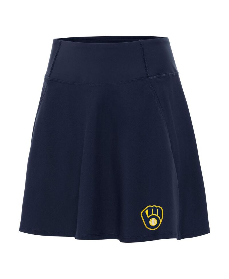 Women's Navy Milwaukee Brewers Chip Skort