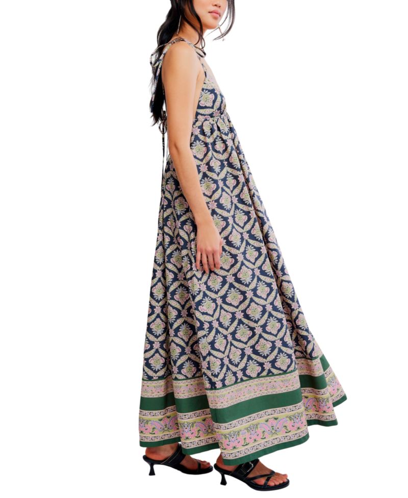Women's Sorrento Stroll Printed Sleeveless Cotton Dress