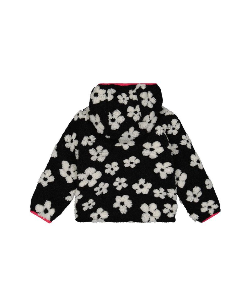 Big Girls Reversible Mid-Season Jacket Printed Flowers