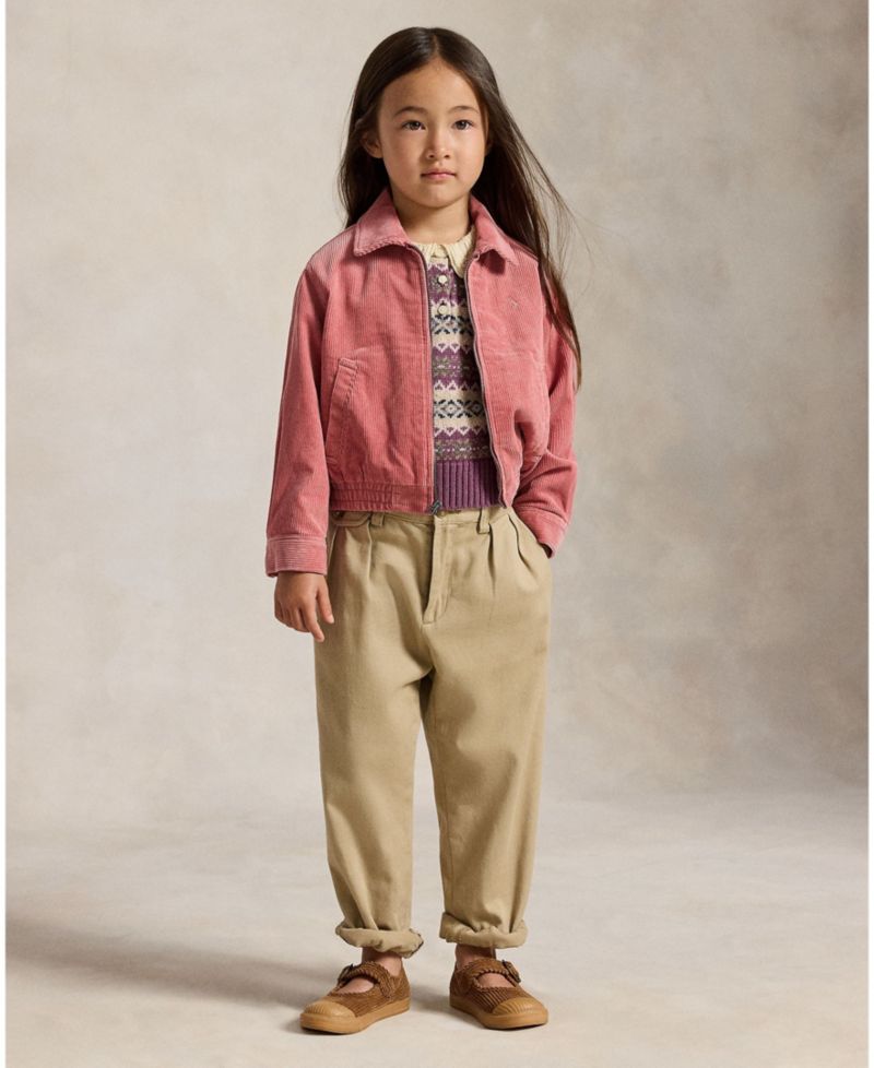 Girls' 2T-6X Corduroy Long-Sleeve Jacket