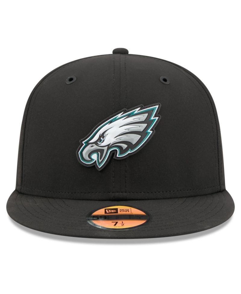 Men's Black Philadelphia Eagles 2026 Sideline 59FIFTY Fitted Hat