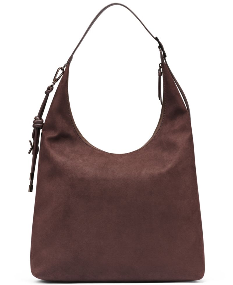 Erina Faux Suede Large Hobo Handbag