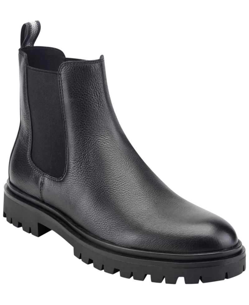 Men's Baylin Leather Chelsea Lug-Sole Boots