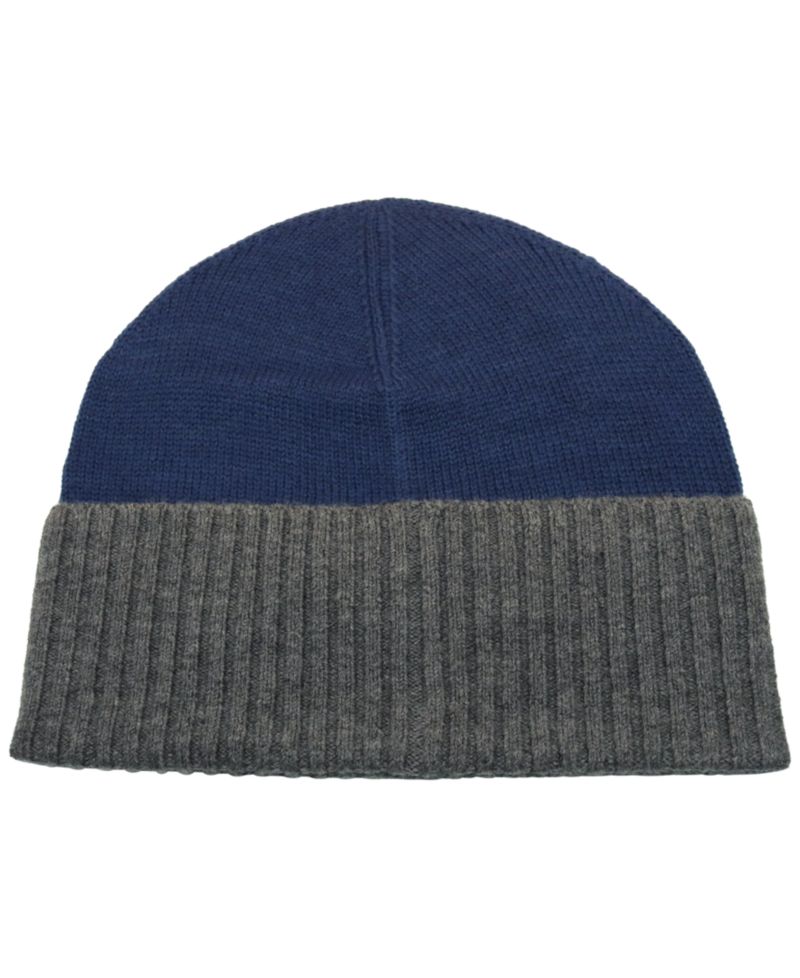 Men's Cashmere Folded Cuff Beanie Hat