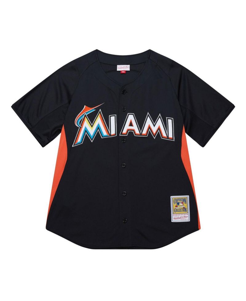 Men's Jose Fernandez Black Miami Marlins Authentic Batting Practice Jersey