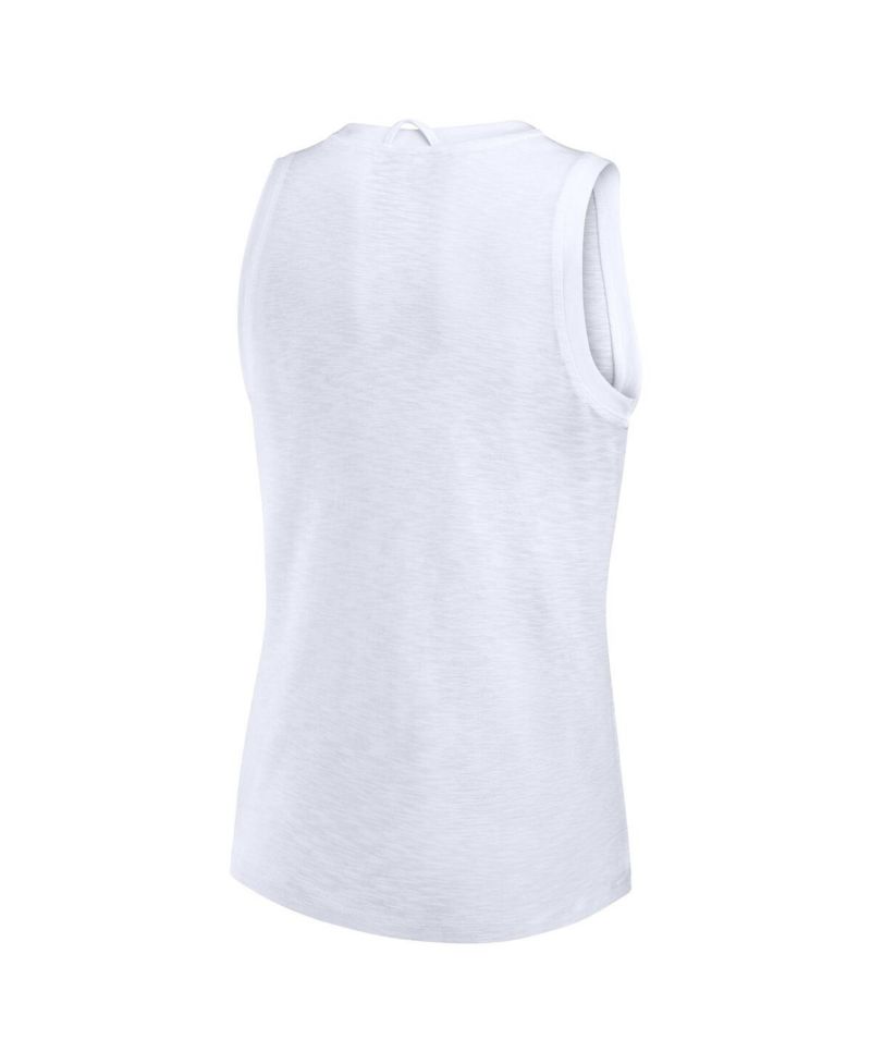 Women's White North Carolina Tar Heels Activate Slub Tank Top