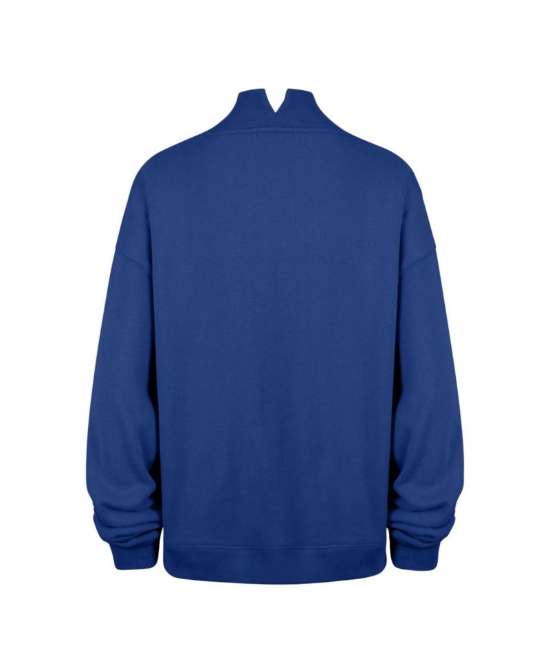 Women's New York Giants Oversized Dropped-Shoulder Vantage Mock Neck Sweatshirt