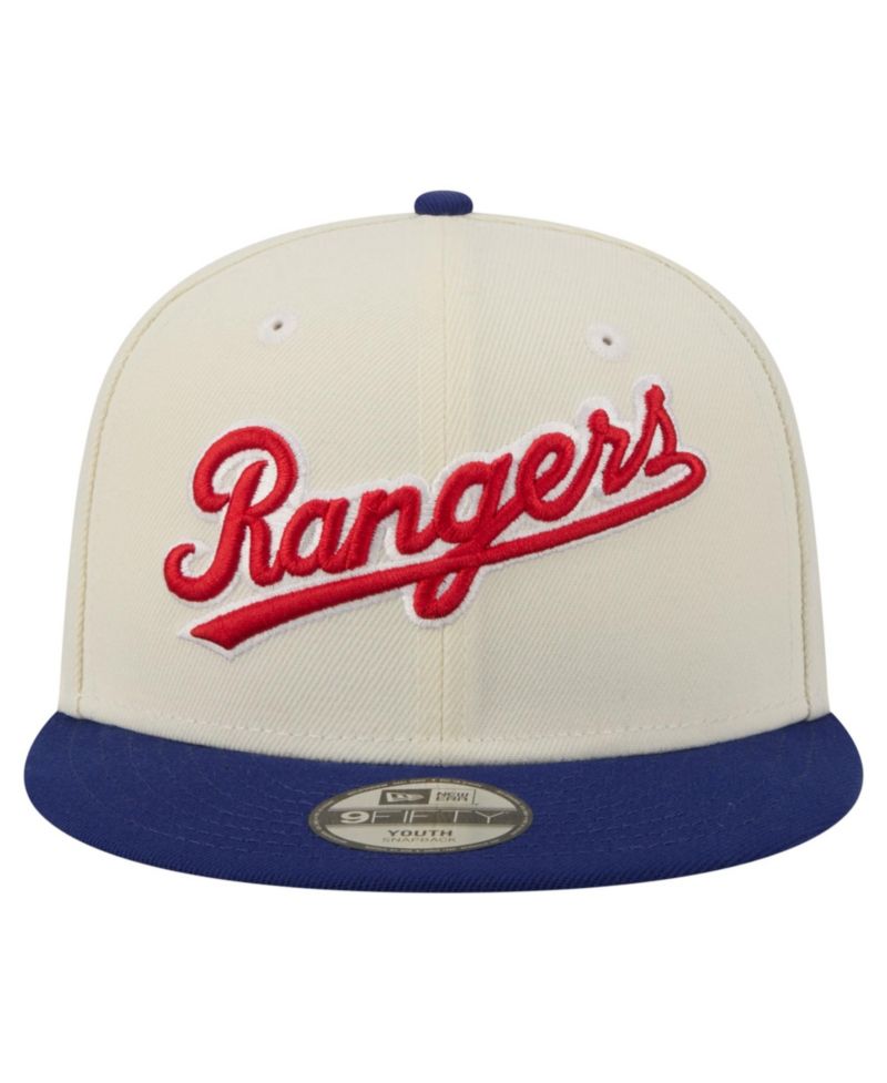Big Boys and Girls White Texas Rangers Two-Tone 9FIFTY Snapback Hat