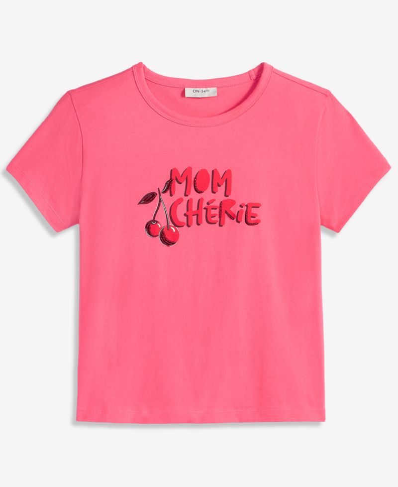 Women's Cotton Mom Cheri&eacute; Graphic Tee