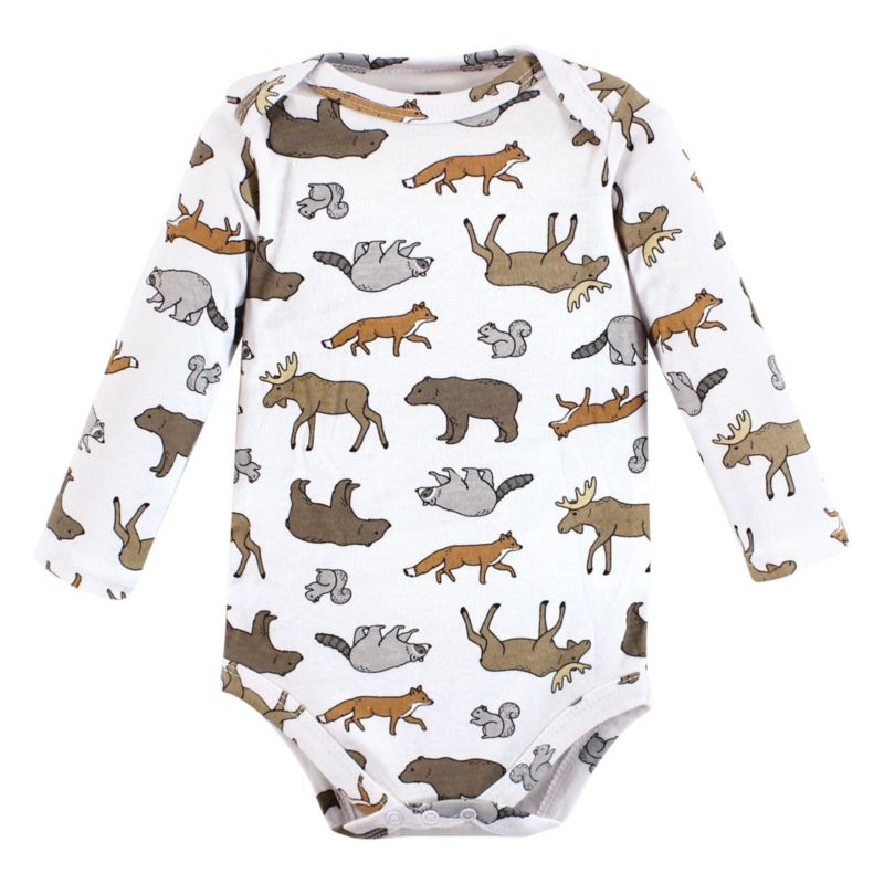 Baby Boys Cotton Long-Sleeve Bodysuit 3Pk