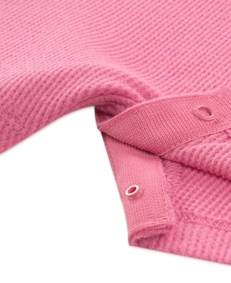 Baby Boys' and Girls' Crewneck Waffle Romper