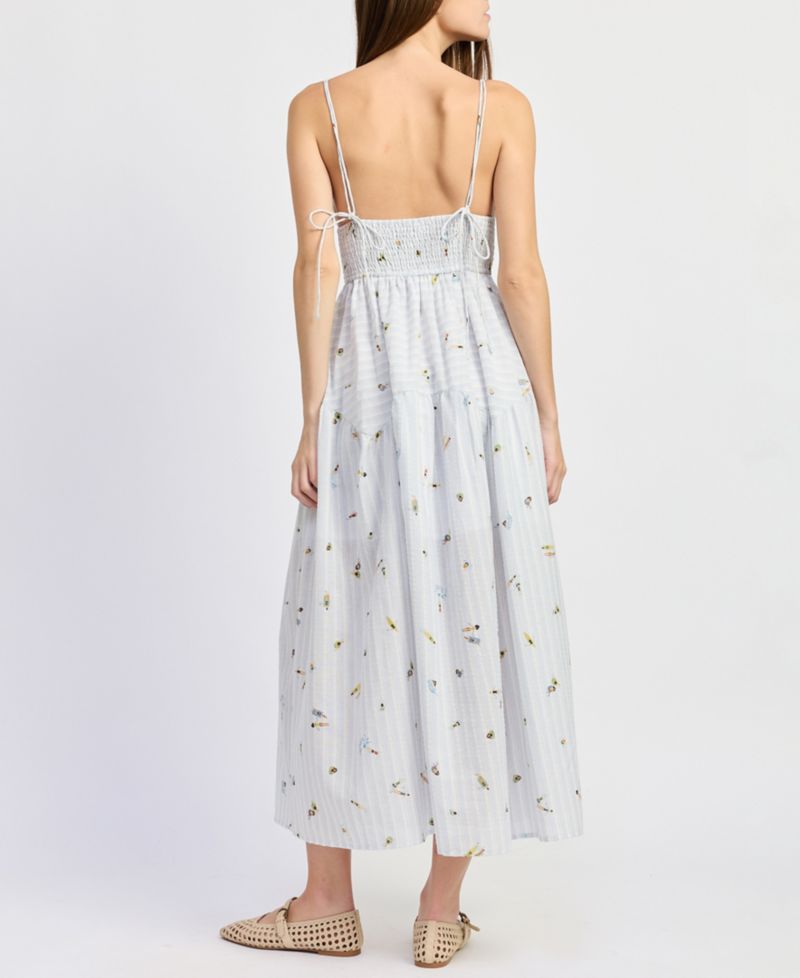 Women's Sleeveless V-Neck A-Line Maxi Dress