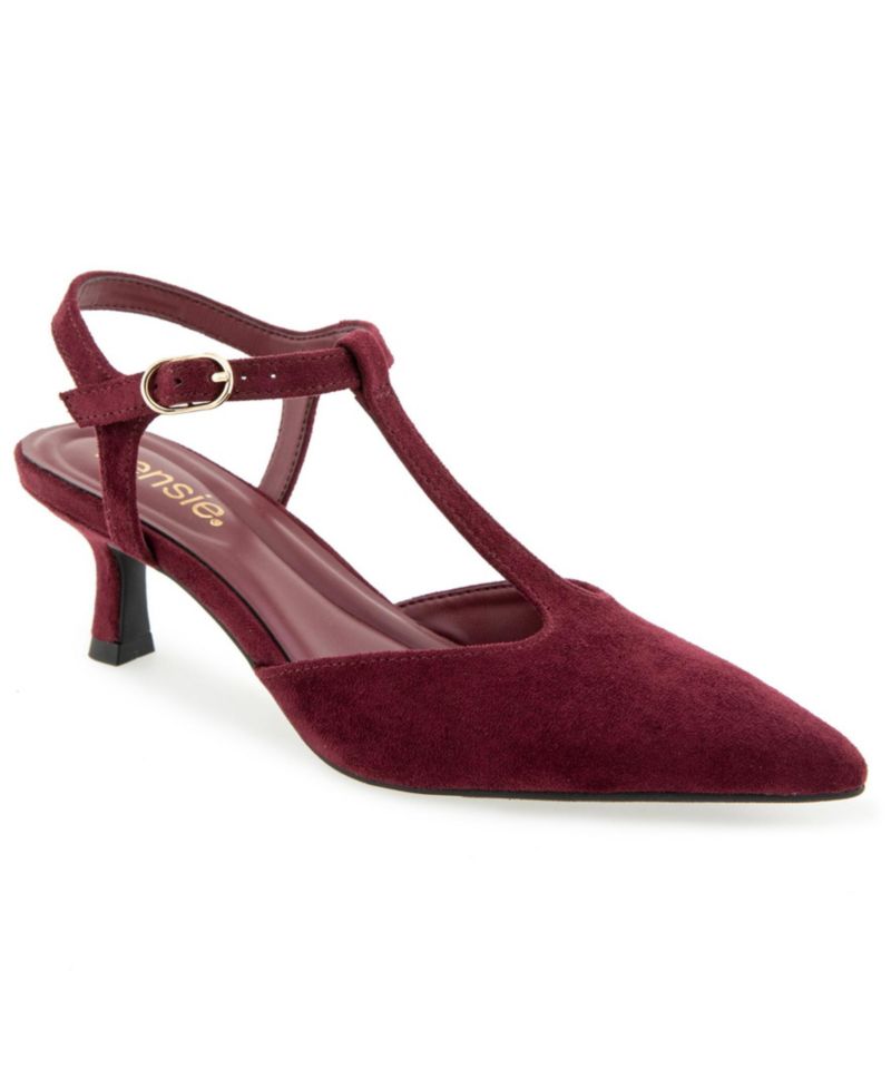Women's Odessa Kitten Heel T-Strap Pump