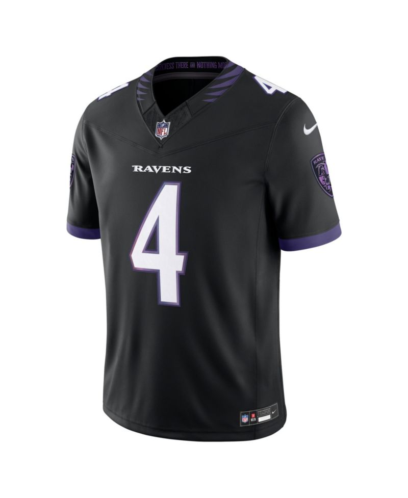 Men's Zay Flowers Black Baltimore Ravens Alternate Vapor F.U.S.E. Stitched Limited Jersey