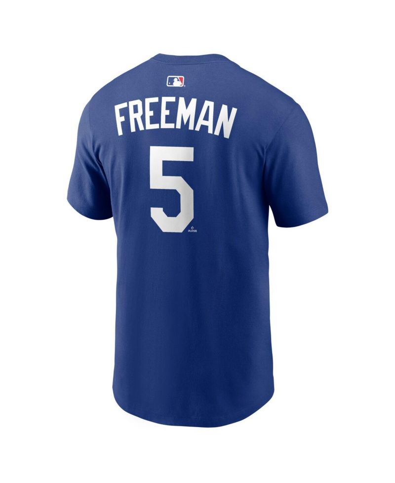 Men's Freddie Freeman Royal Los Angeles Dodgers Home Name & Number T-Shirt