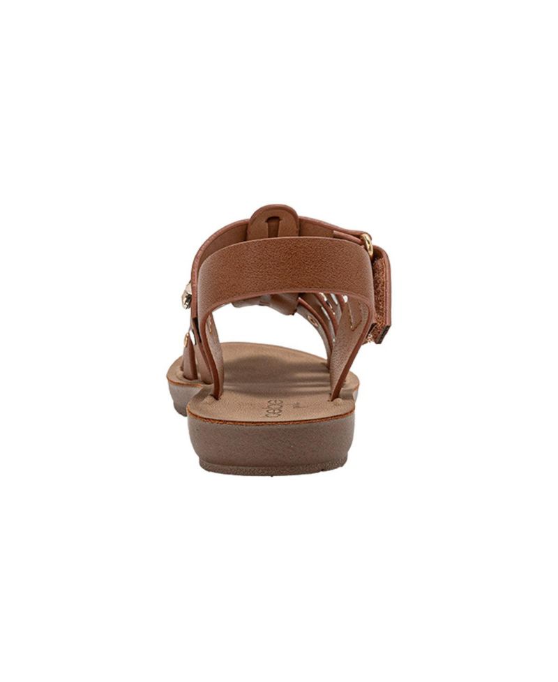 Big Girls Girl's Fashion Sandals - Dressy Shoes with Decorative Metal Charms