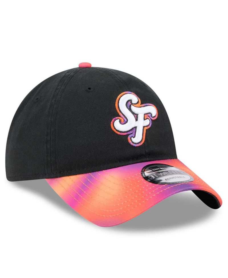 Men's Black/Orange San Francisco Giants 2025 City Connect 9TWENTY Adjustable Hat