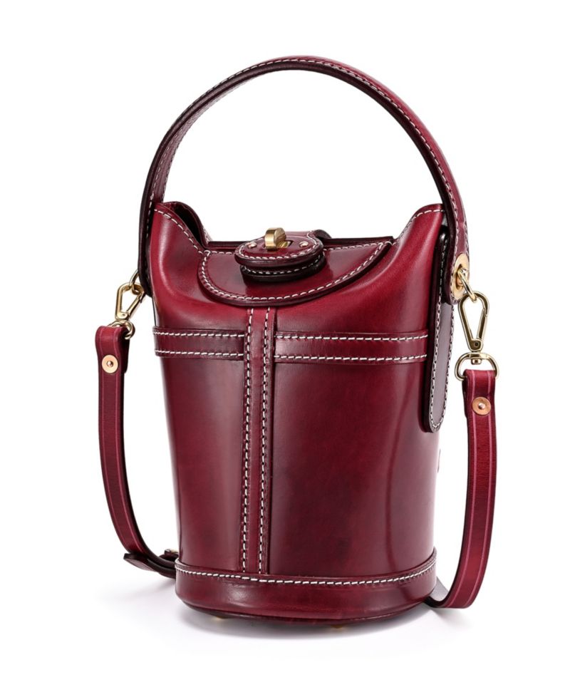 Begonia Vintage Bucket Crossbody Bag