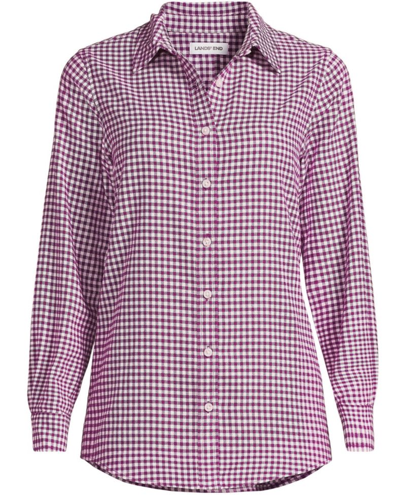 Women's Flannel Boyfriend Long Sleeve Shirt