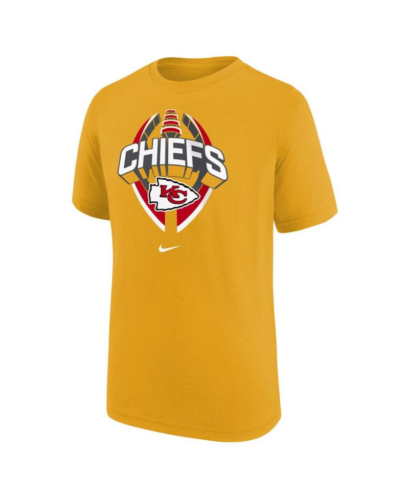 Big Boys and Girls Gold Kansas City Chiefs Icon Legend T-Shirt