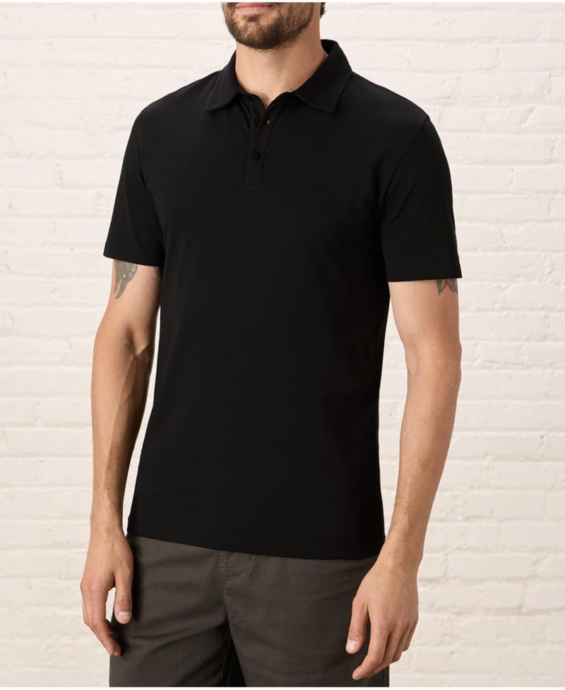 Men's Organic Cotton Luxe Stretch Jersey Slim Polo