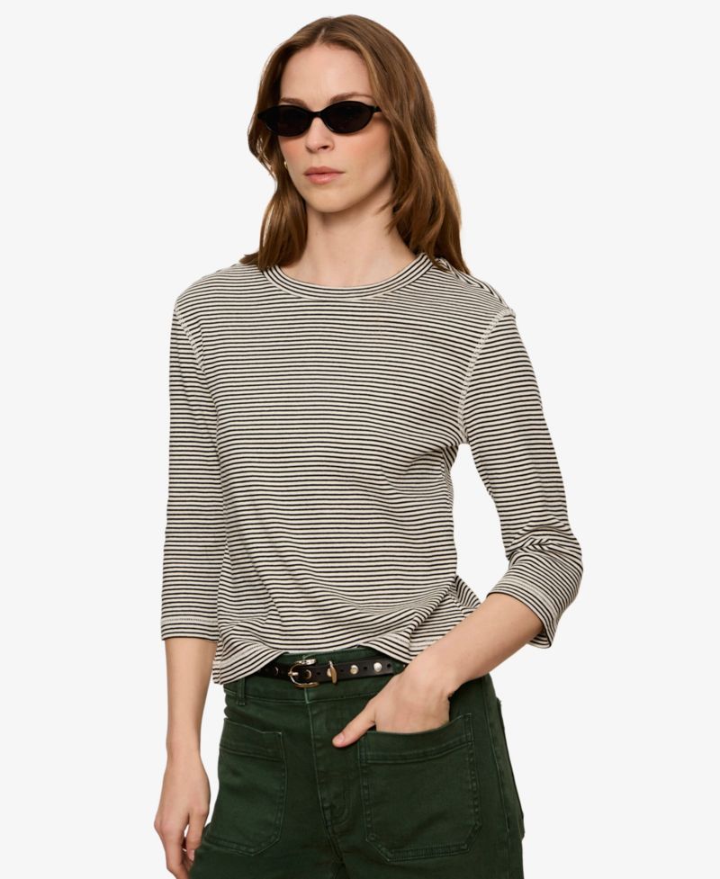 Women's 3/4-Length-Sleeve Crewneck T-Shirt