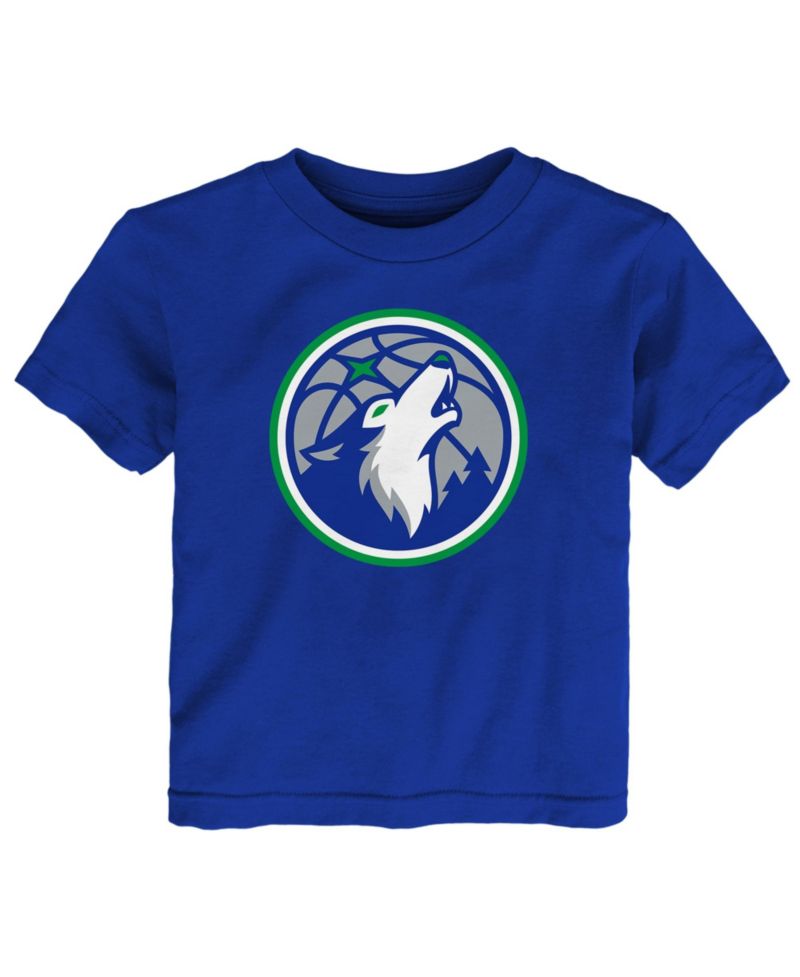 Baby Boys and Girls Blue Minnesota Timberwolves Primary Logo T-Shirt