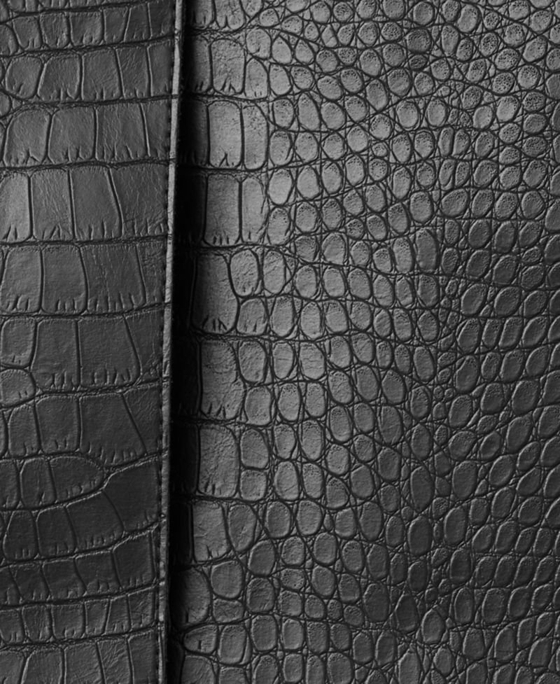 Women's Crocodile-Effect Faux Leather Jacket