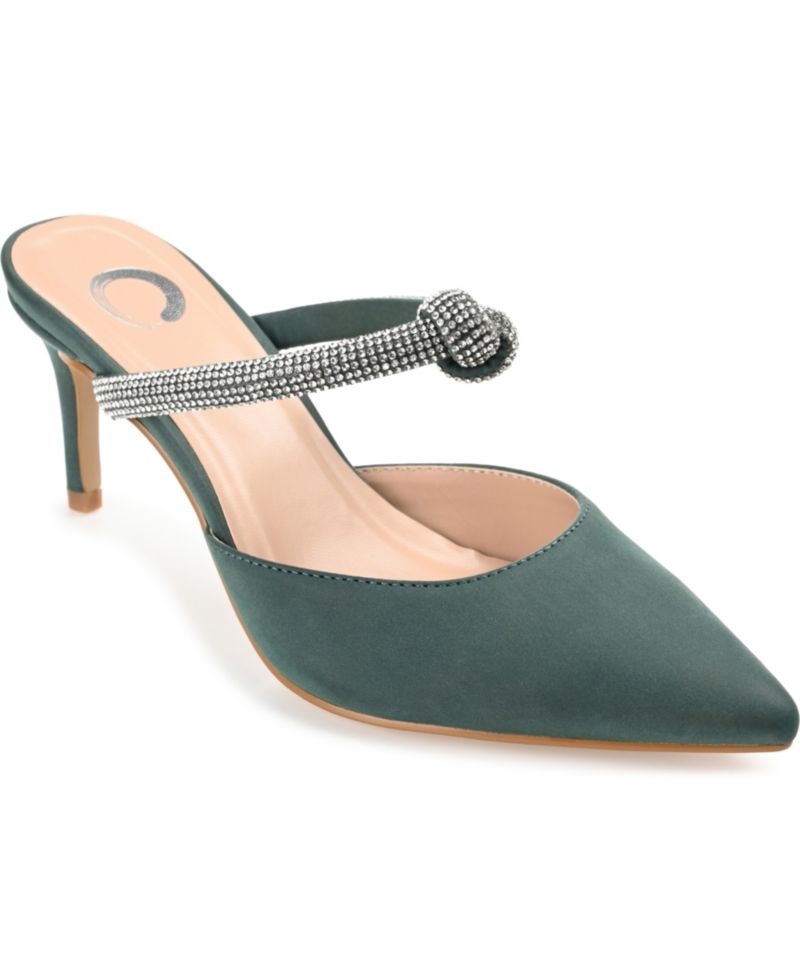 Women's Lunna Rhinestone Knot Slip-On Dress Pumps