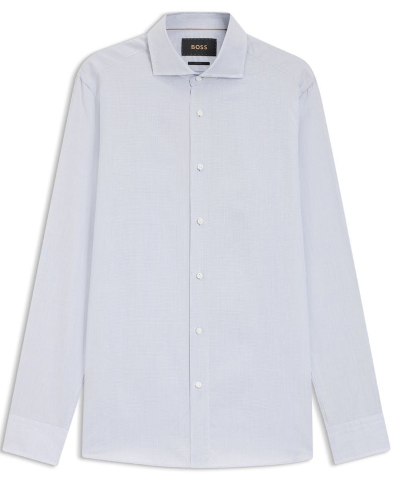 Men's Italian-Made Cotton Slim-Fit Dress Shirt