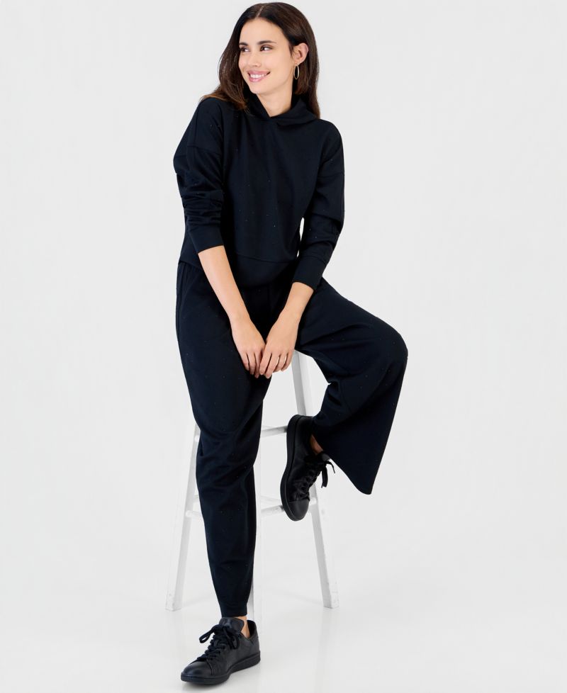 Petite Shine Embellished Hoodie