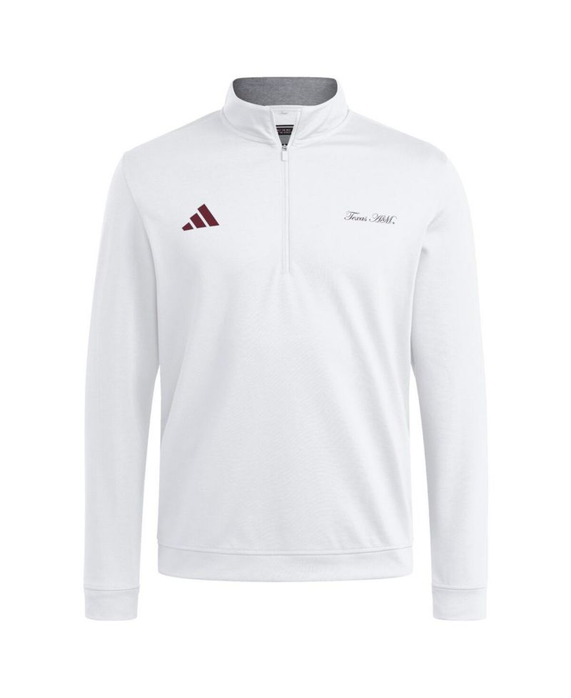 Men's White Texas A&M Aggies Elevated Quarter-Zip Jacket