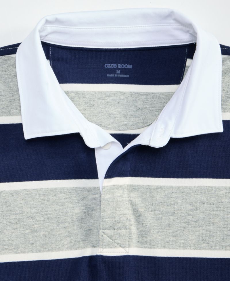 Men's Stripe Short-Sleeve Rugby Shirt
