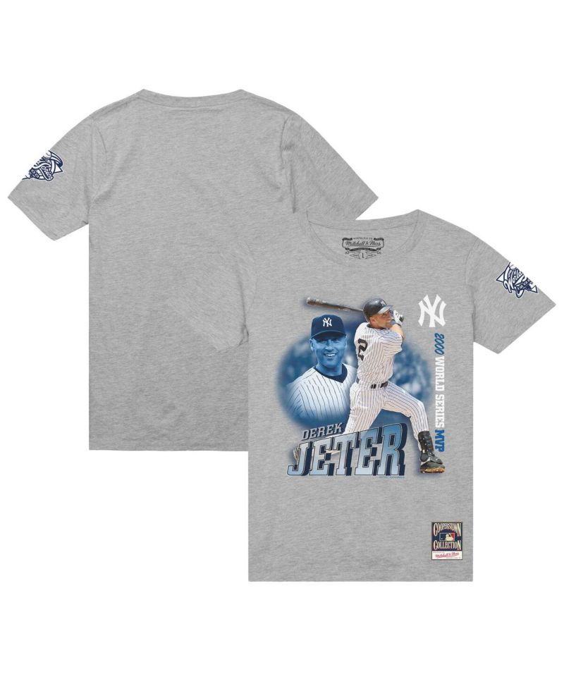 Men's Derek Jeter Heather Gray New York Yankees 2000 Subway Series MVP T-Shirt