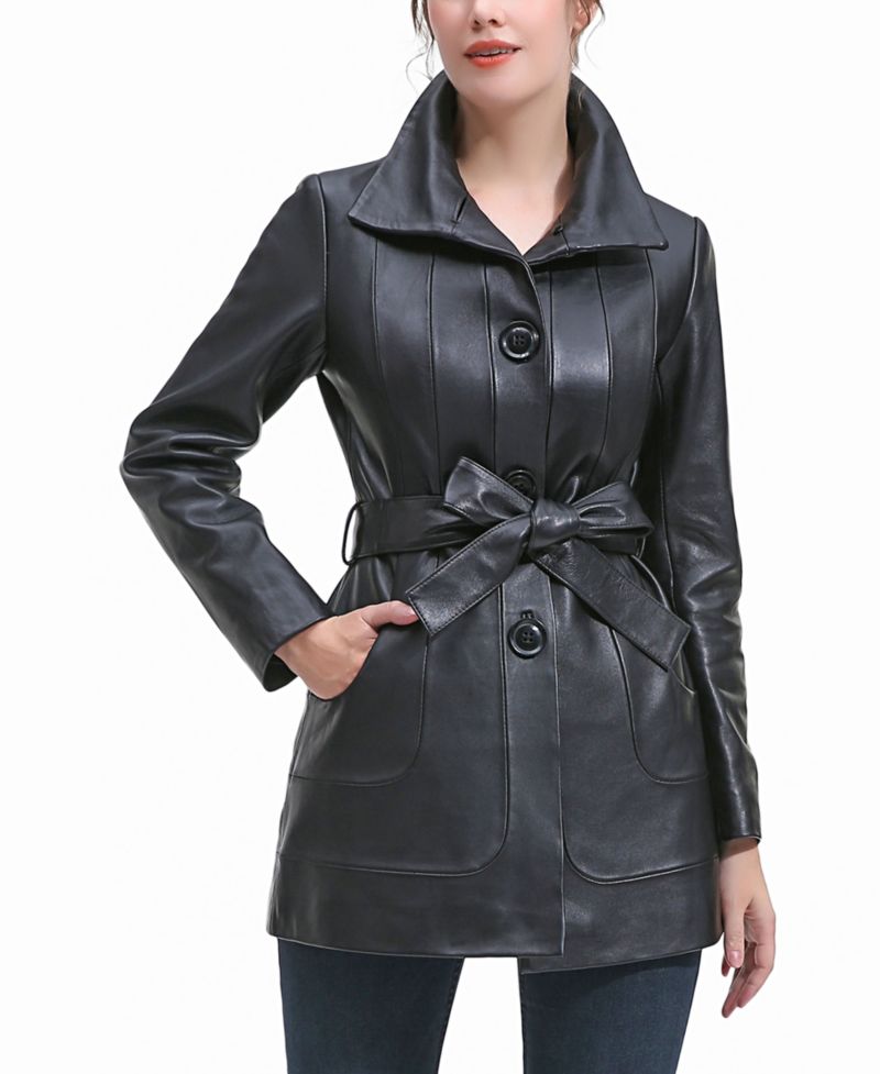 Women's Erika Leather Coat